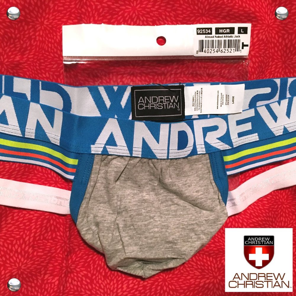 Andrew Christian Almost Naked Athletic Jock Size LARGE 🆕🩲